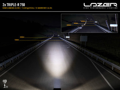 Kit d’éclairage LED LAZER LAMPS pour grille Nissan Patrol Y62 2018-2022, composants lumineux et design robuste.