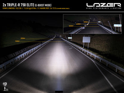 Kit d’éclairage LED LAZER LAMPS pour calandre Nissan Patrol Y62 2018-2022, lampe LED robuste et performante pour SUV.