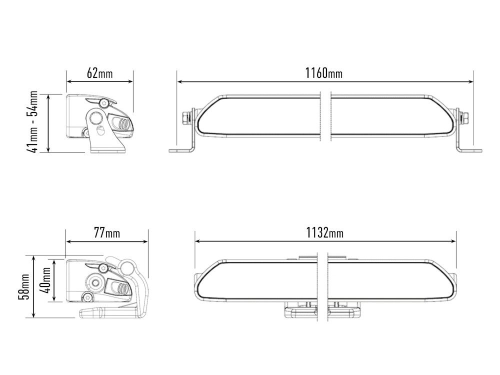 Barre LED LAZER LAMPS Linear-42 avec 15750 lumens, éclairage LED puissant pour véhicule tout-terrain.