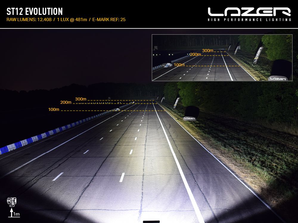 LAZER LAMPS ST12 Évolution — Barre LED Slim 12408 lm sur Xperts4x4 Accessoires 4x4 Off-Road