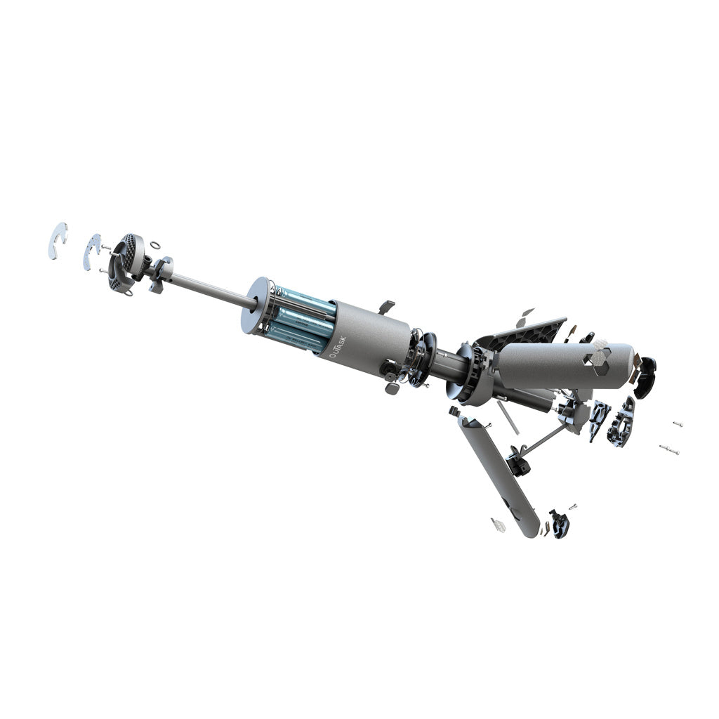 OuTask Lampe Télescopique LED Outdoor 720° - Vert Armée sur Xperts4x4 Accessoires 4x4 Off-Road