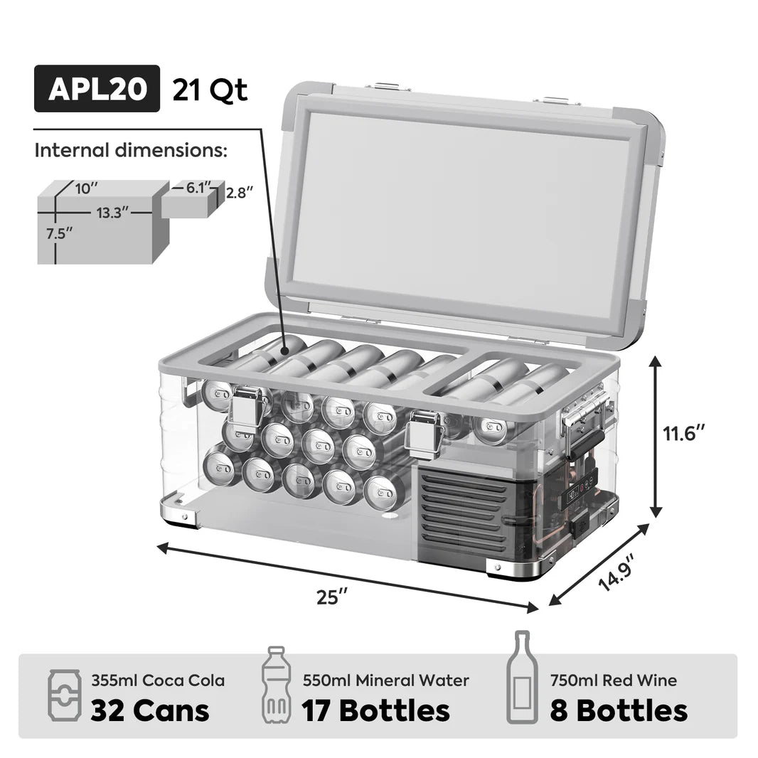 Refrigerateur/Congelateur ICECO 20L  - Argent sur Xperts4x4 Accessoires 4x4 Off-Road
