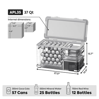 Refrigerateur/Congelateur ICECO 35L  - Argent sur Xperts4x4 Accessoires 4x4 Off-Road