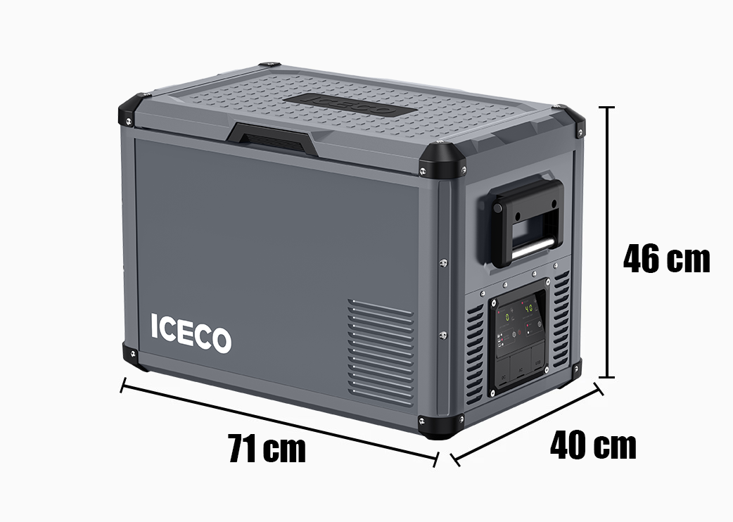 Refrigerateur/Congelateur ICECO 45L Double Compartiments - Gris sur Xperts4x4 Accessoires 4x4 Off-Road