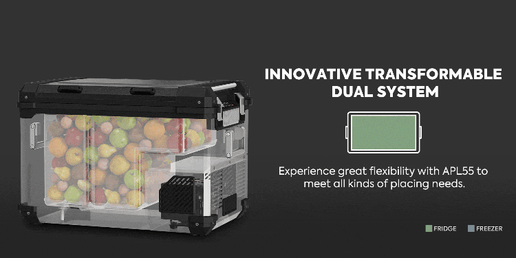 Refrigerateur/Congelateur ICECO 55L Double Compartiments - Argent sur Xperts4x4 Accessoires 4x4 Off-Road