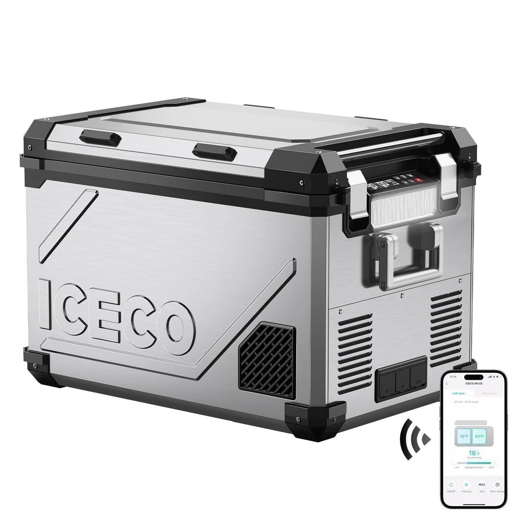 Refrigerateur/Congelateur ICECO 55L Double Compartiments - Argent sur Xperts4x4 Accessoires 4x4 Off-Road