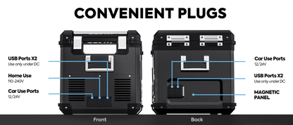 Refrigerateur/Congelateur ICECO 55L Double Compartiments - Noir sur Xperts4x4 Accessoires 4x4 Off-Road