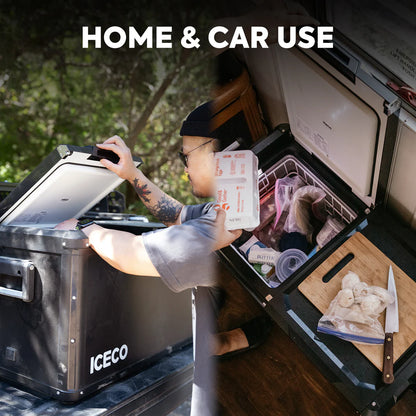 Refrigerateur/Congelateur ICECO 75L Double Compartiments - Gris sur Xperts4x4 Accessoires 4x4 Off-Road