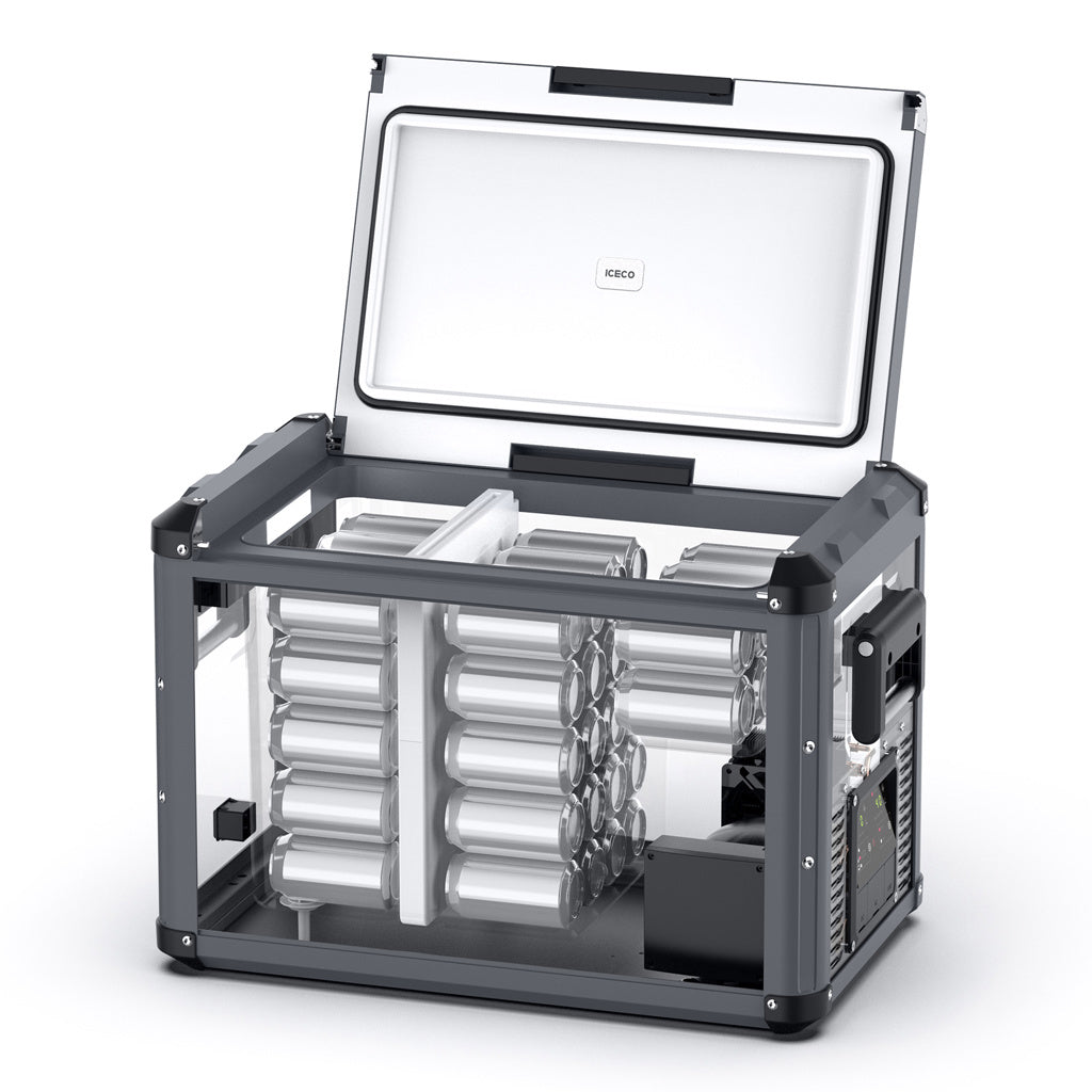 Refrigerateur/Congelateur ICECO 75L Double Compartiments - Gris sur Xperts4x4 Accessoires 4x4 Off-Road