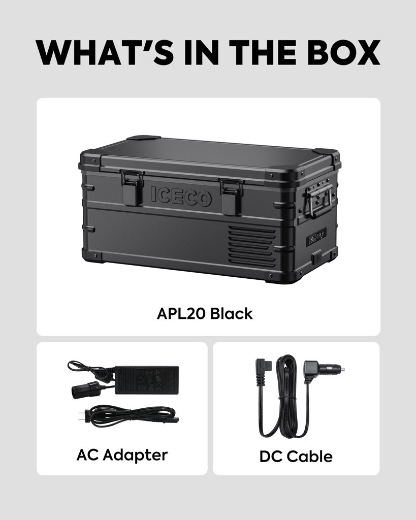 Réfrigérateur/Congélateur ICECO APL20 20L Black - Portable & Connecté sur Xperts4x4 Accessoires 4x4 Off-Road