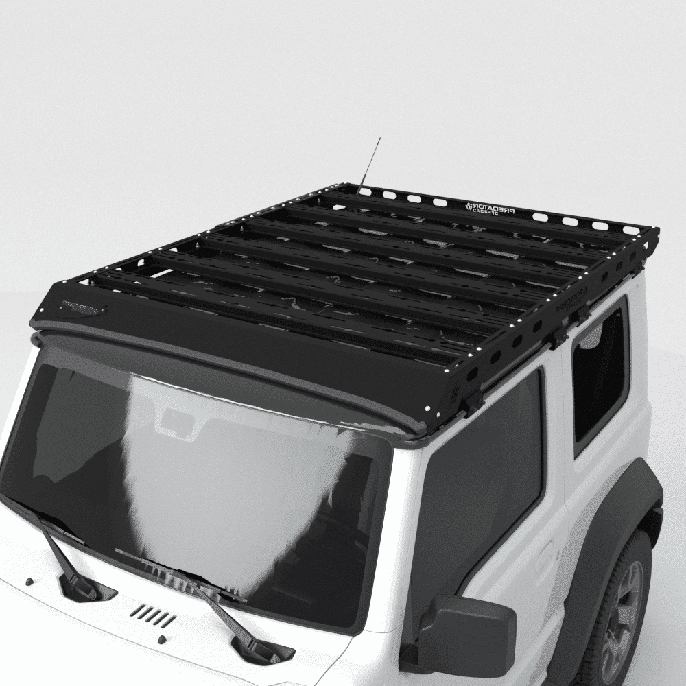 Galerie de toit Suzuki Jimny Gen 4 2018+ 3 portes SUV Predator Offroad sur Xperts4x4 Accessoires 4x4 Off-Road