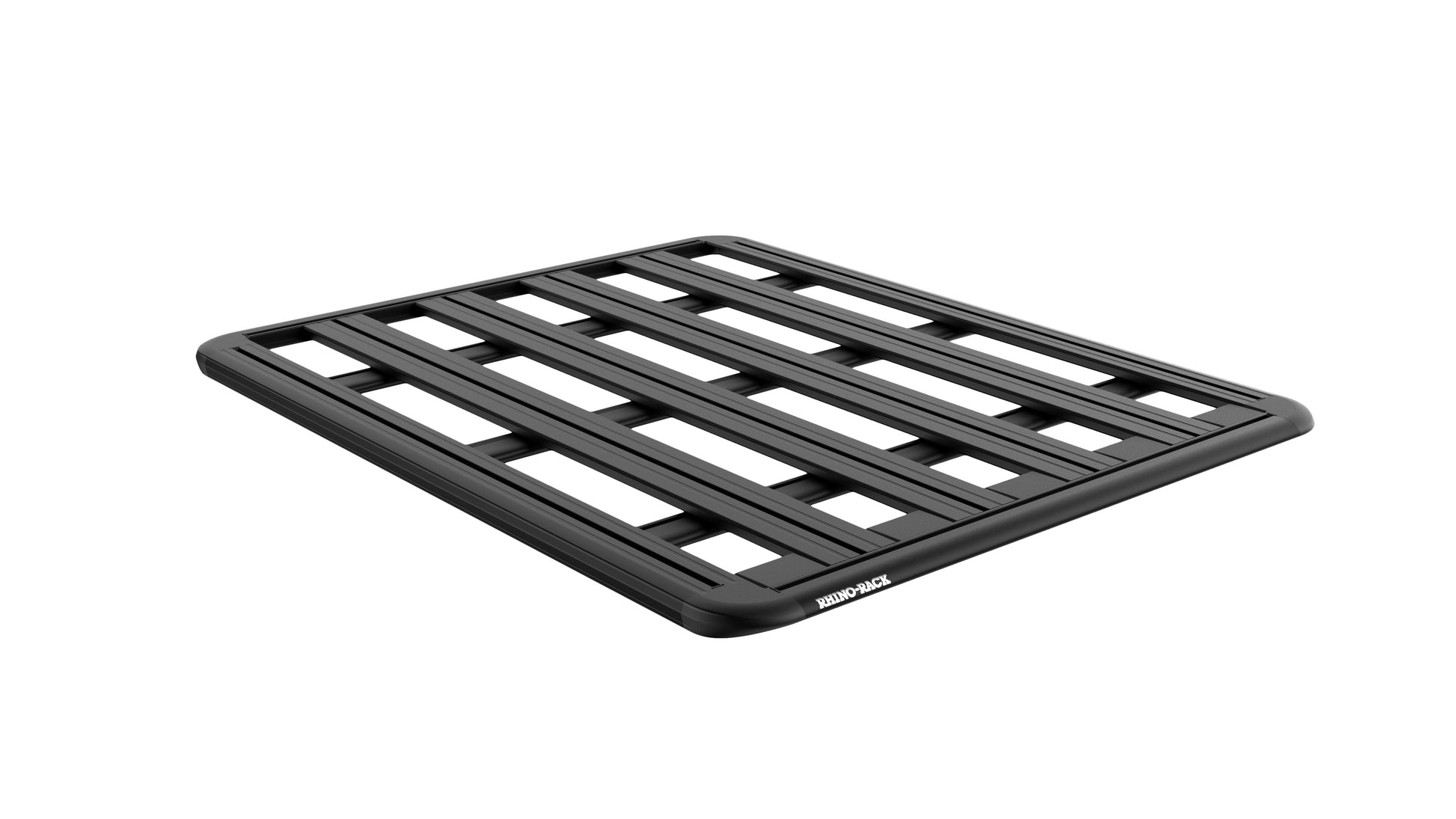 Galerie de toit Rhino-Rack Pioneer 6 pour Toyota Land Cruiser 77/78, 2100x1430mm avec pieds, robuste et adaptée au véhicule.