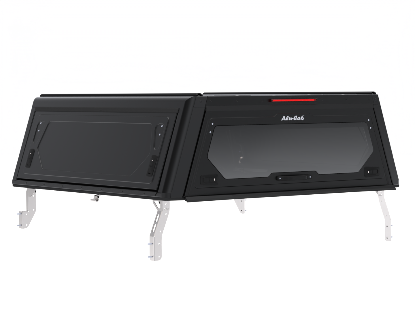 Hardtop Alu-Cab "Contour" pour Toyota Hilux 2026+ N90 Double Cab, robuste et en aluminium, vue de l'extérieur.