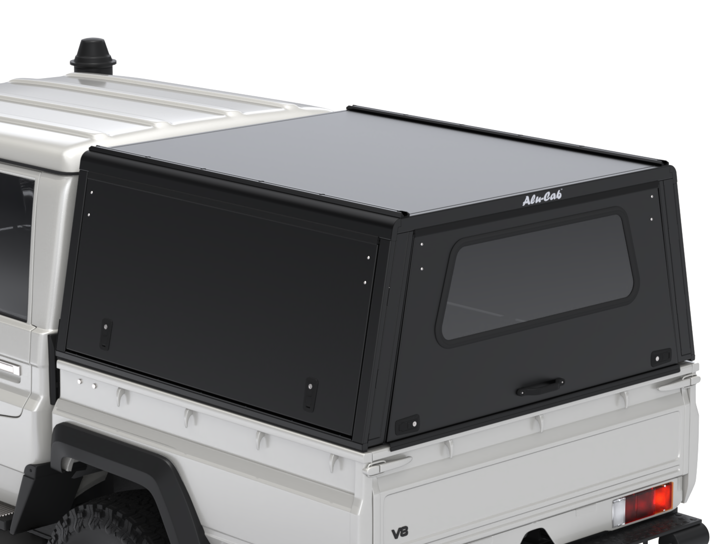 Hardtop Alu-Cab Explorer 3 Toyota Land Cruiser 79 Double-Cab sur Xperts4x4 Accessoires 4x4 Off-Road