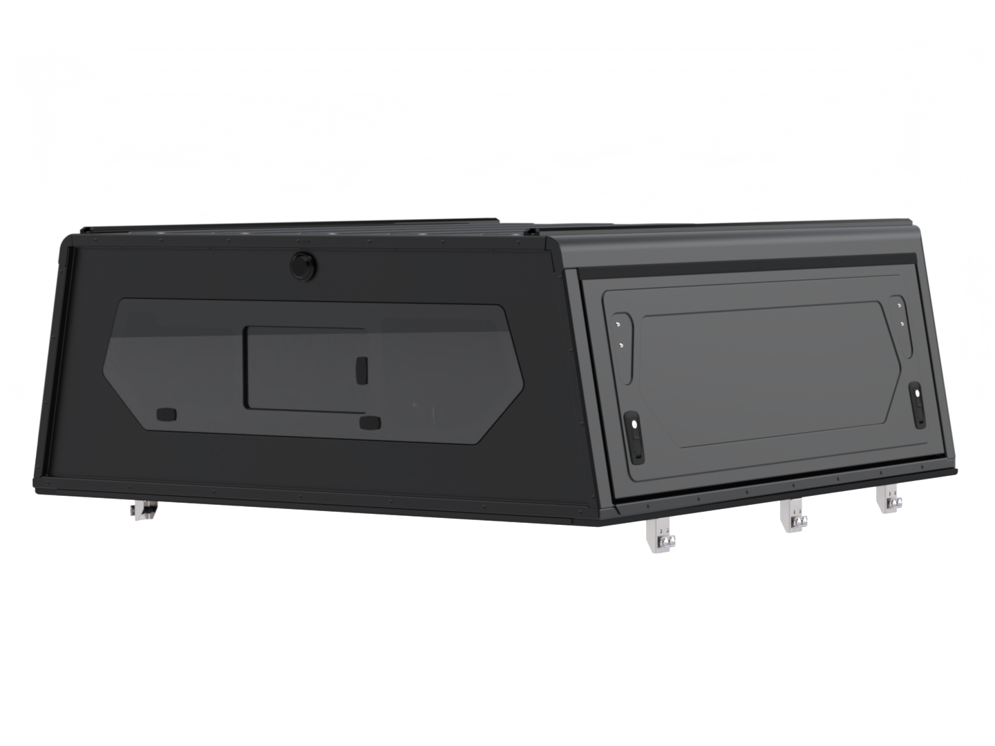 Hardtop Jeep Gladiator JT 2019+ | Alu-Cab Contour | Aluminium Noir sur Xperts4x4 Accessoires 4x4 Off-Road