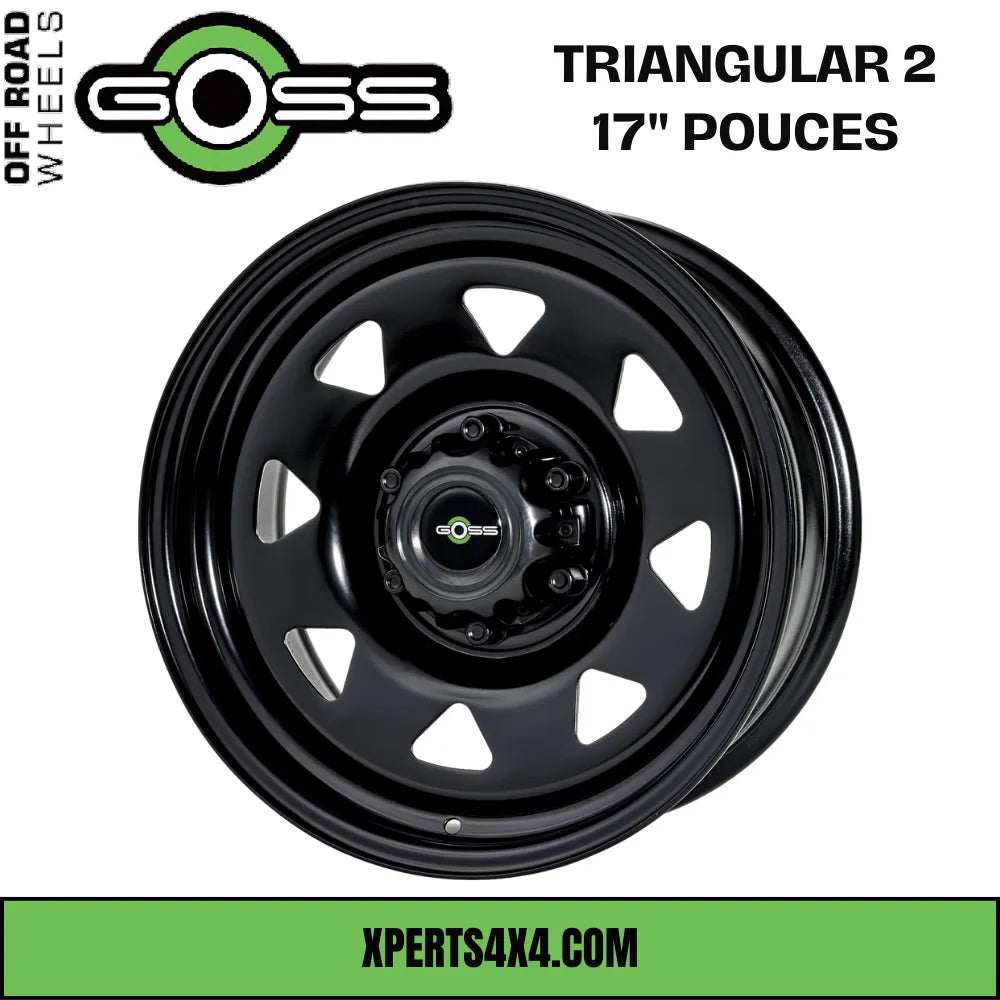 Jante Acier GOSS TRIANGULAR II - 17" pouces - Black sur Xperts4x4 Accessoires 4x4 Off-Road