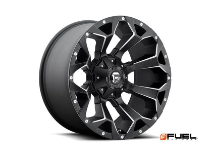 Jante Aluminium FUEL ASSAULT Matte Black & Milled sur Xperts4x4 Accessoires 4x4 Off-Road