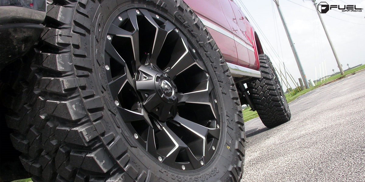 Jante Aluminium FUEL ASSAULT Matte Black & Milled sur Xperts4x4 Accessoires 4x4 Off-Road