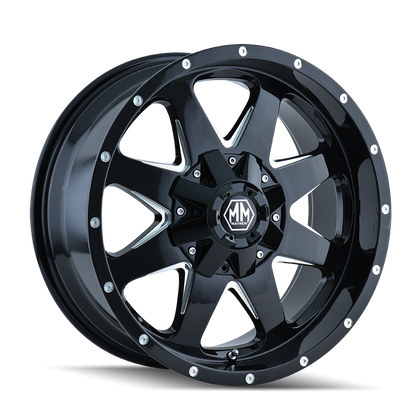 Jante MAYHEM 8040 TANK BLACK 9x17 8x165.1/170 ET18 CB130.8 sur Xperts4x4 Accessoires 4x4 Off-Road