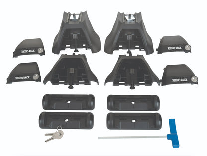 Kit 2x Barres de toit Vortex Ford Ranger 2023+ Super Cab (sur Gouttieres) | RHINORACK sur Xperts4x4 Accessoires 4x4 Off-Road