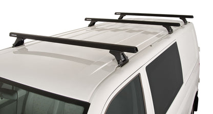 Kit 3 Barres de Toit Heavy Duty 1500mm Noir Rhino-Rack VW T5/T6 sur Xperts4x4 Accessoires 4x4 Off-Road