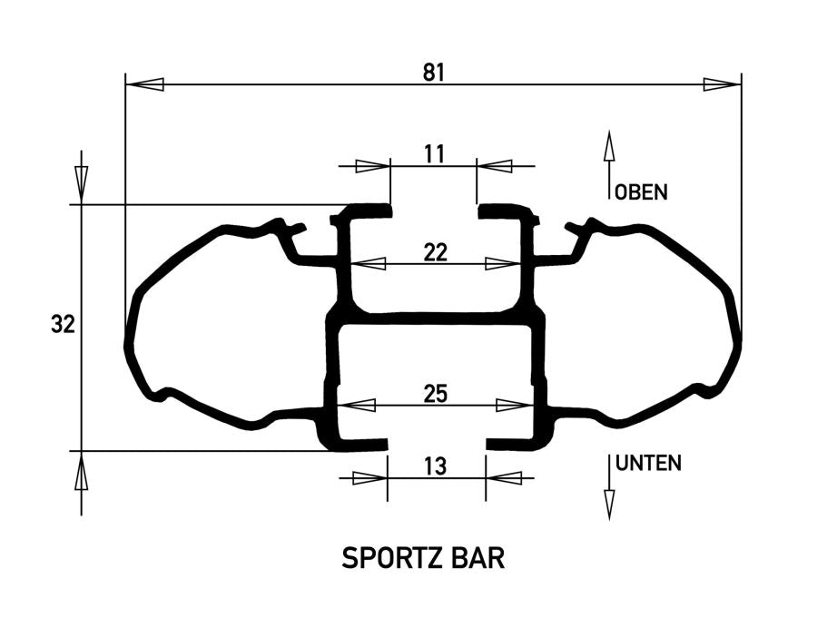 Kit de 2x barres de toit SPORTZ BAR Rhino-Rack - Ford Ranger/Raptor/Amarok 2023+ sur Xperts4x4 Accessoires 4x4 Off-Road