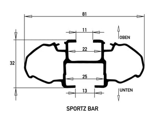 Kit de 2x barres de toit SPORTZ BAR Rhino-Rack - Ford Ranger/Raptor/Amarok 2023+ sur Xperts4x4 Accessoires 4x4 Off-Road