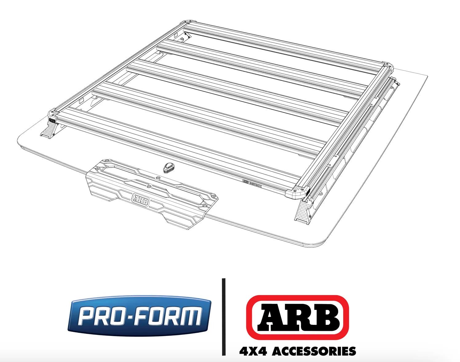 Kit de Montage Hardlid ARB | pour installer Plateforme BASERACK sur Xperts4x4 Accessoires 4x4 Off-Road