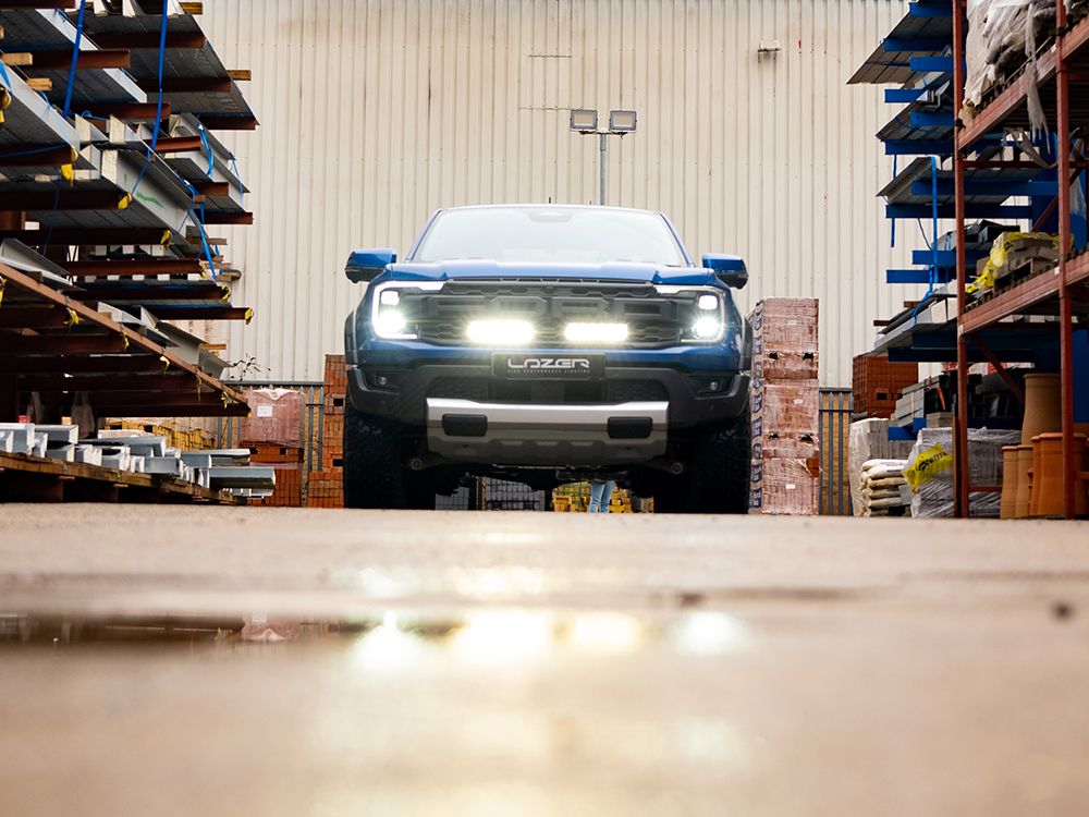 Pack LED Calandre LAZER LAMPS pour Ford Raptor 2023+ Next Gen, kit de grille avec éclairage LED puissant.