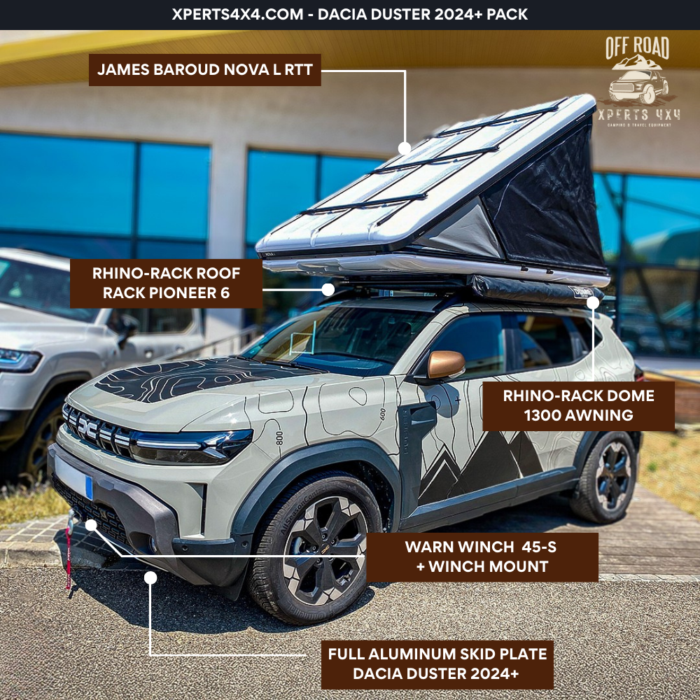 Pack Adventure 4x4 - Dacia Duster 2024+ sur Xperts4x4 Accessoires 4x4 Off-Road