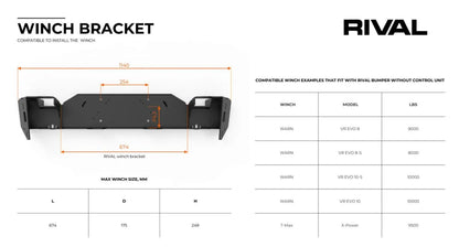 Pare-choc Avant Rival 4x4 Ford Raptor 2023+ | Aluminium Noir sur Xperts4x4 Accessoires 4x4 Off-Road