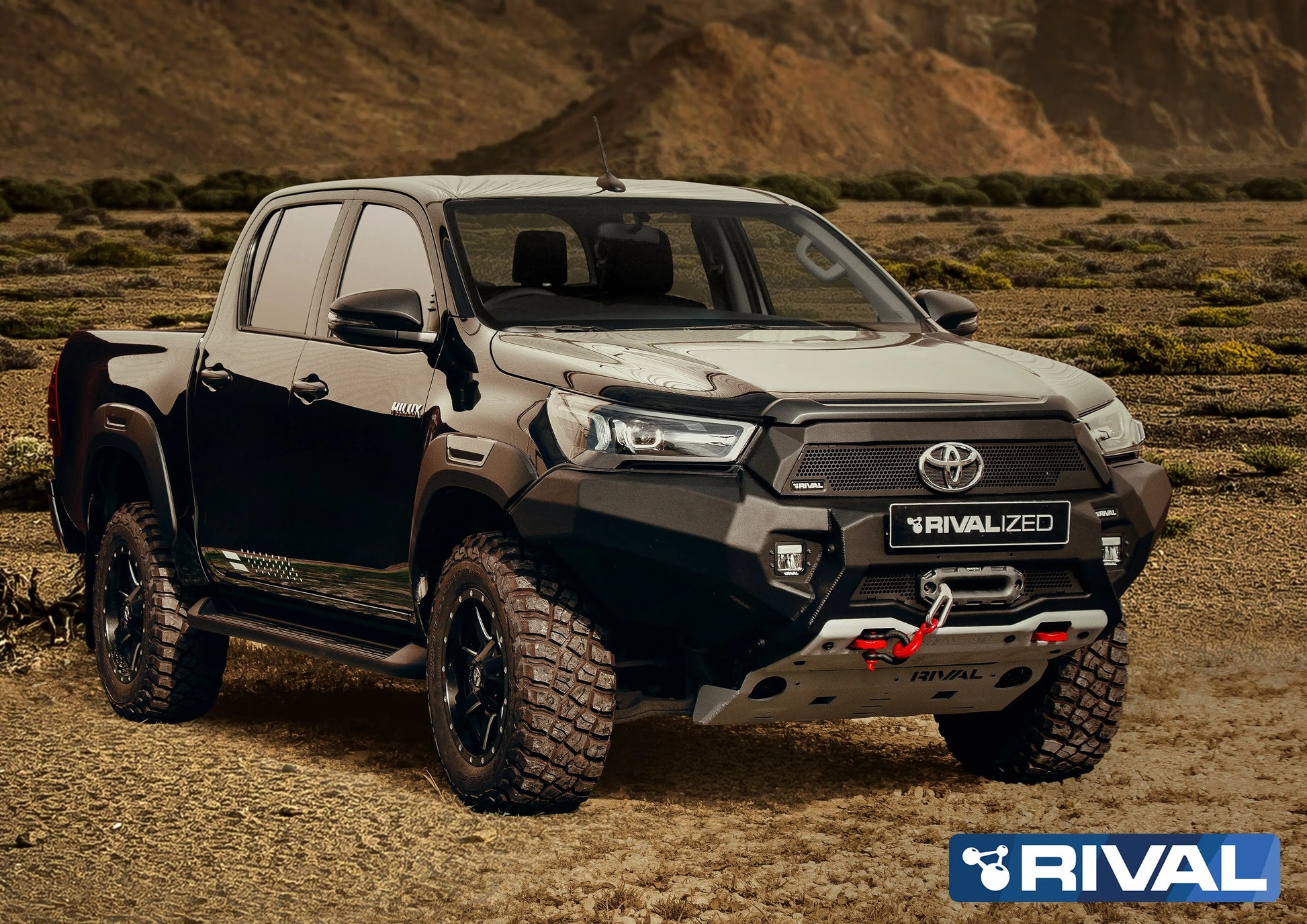 Pare-choc Avant Rival Toyota Hilux 2021 a Present | Léger et Robuste sur Xperts4x4 Accessoires 4x4 Off-Road