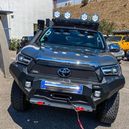 Pare-choc Avant Rival Toyota Hilux 2021 a Present | Léger et Robuste sur Xperts4x4 Accessoires 4x4 Off-Road