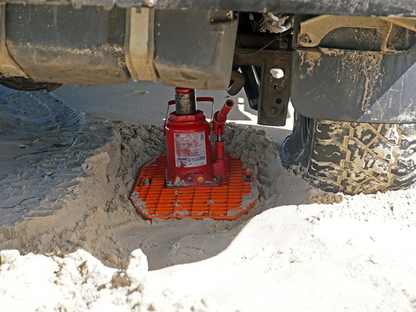 Plaque à sable Maxtrax Mini + Jaxbase orange - Le set sur Xperts4x4 Accessoires 4x4 Off-Road