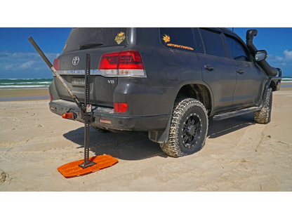 Plaque à sable Maxtrax Mini + Jaxbase vert olive - Le set sur Xperts4x4 Accessoires 4x4 Off-Road