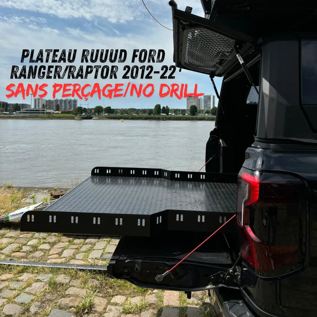 Plateau Coulissant RUUUD Ford Ranger/Raptor 2012 à 2022 (Sans Perçage) sur Xperts4x4 Accessoires 4x4 Off-Road