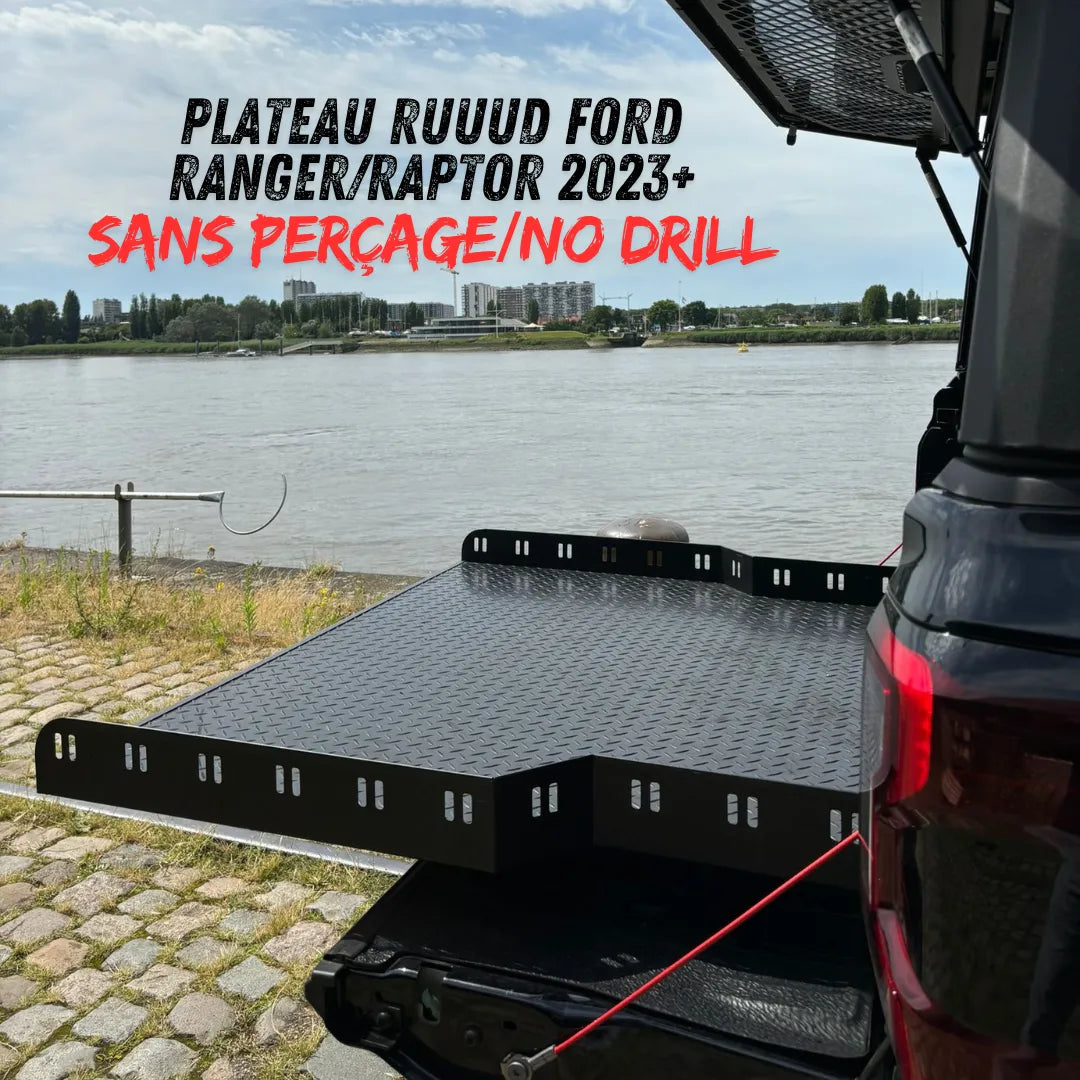 Plateau Coulissant RUUUD Ford Ranger/Raptor 2023+ NEXT GEN (Sans Perçage) sur Xperts4x4 Accessoires 4x4 Off-Road
