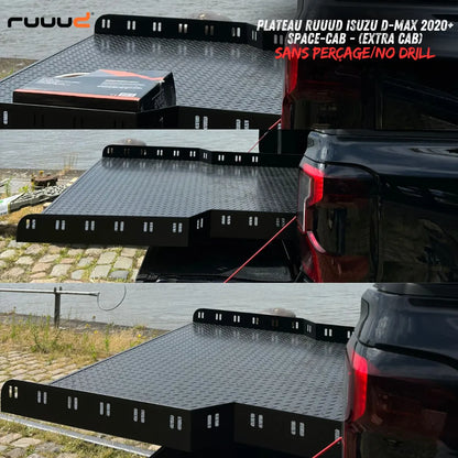 Plateau Coulissant RUUUD Isuzu D-Max 2020+ Space-Cab | Installation Sans Perçage sur Xperts4x4 Accessoires 4x4 Off-Road