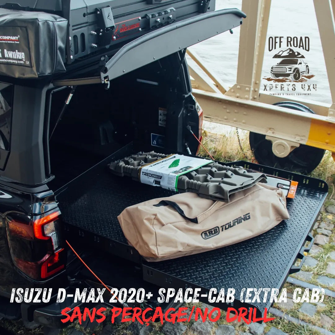 Plateau Coulissant RUUUD Isuzu D-Max 2020+ Space-Cab | Installation Sans Perçage sur Xperts4x4 Accessoires 4x4 Off-Road