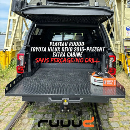 Plateau Coulissant RUUUD Toyota Hilux Revo 2016+ Extra Cab | Installation Sans Perçage sur Xperts4x4 Accessoires 4x4 Off-Road