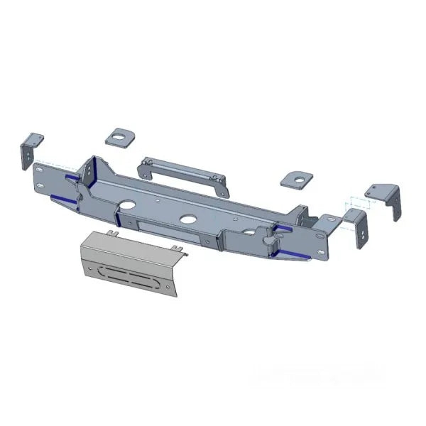 Platine de Treuil Ford Ranger & VW Amarok 2023+ | Sur Pare-choc d'Origine sur Xperts4x4 Accessoires 4x4 Off-Road