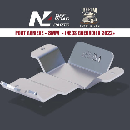Blindage Pont Arrière N4-Offroad Ineos Grenadier - Aluminium 8mm sur Xperts4x4 Accessoires 4x4 Off-Road