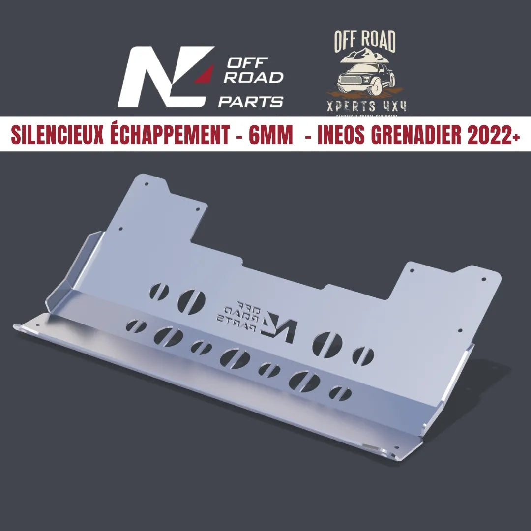 Blindage Silencieux Échappement 6mm Ineos Grenadier | N4 Offroad sur Xperts4x4 Accessoires 4x4 Off-Road