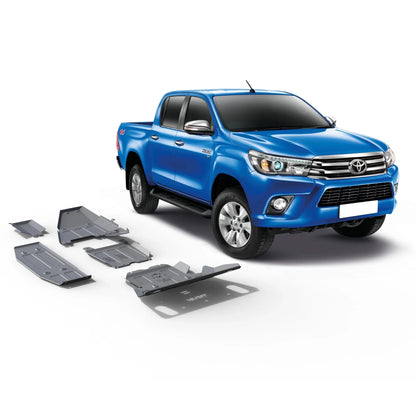 Kit 4x Protections Toyota Hilux REVO 2016-Présent - Rival4x4 - Aluminium 6mm sur Xperts4x4 Accessoires 4x4 Off-Road