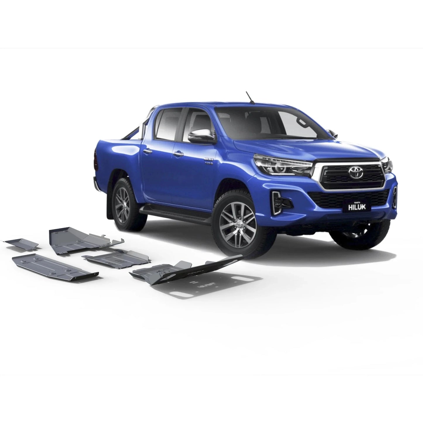 Kit 4x Protections Toyota Hilux REVO 2016-Présent - Rival4x4 - Aluminium 6mm sur Xperts4x4 Accessoires 4x4 Off-Road