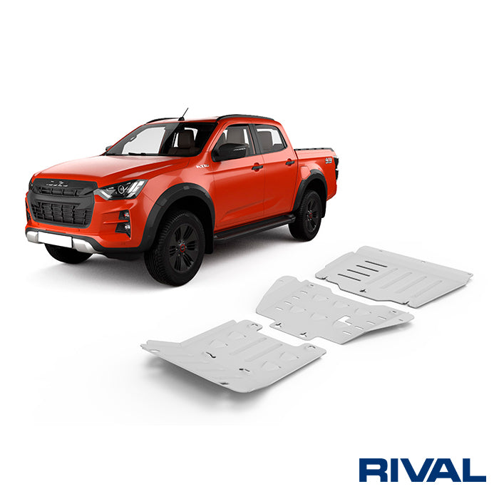 Kit Blindage Alu 6mm Rival4x4 Isuzu D-Max 2020+ sur Xperts4x4 Accessoires 4x4 Off-Road
