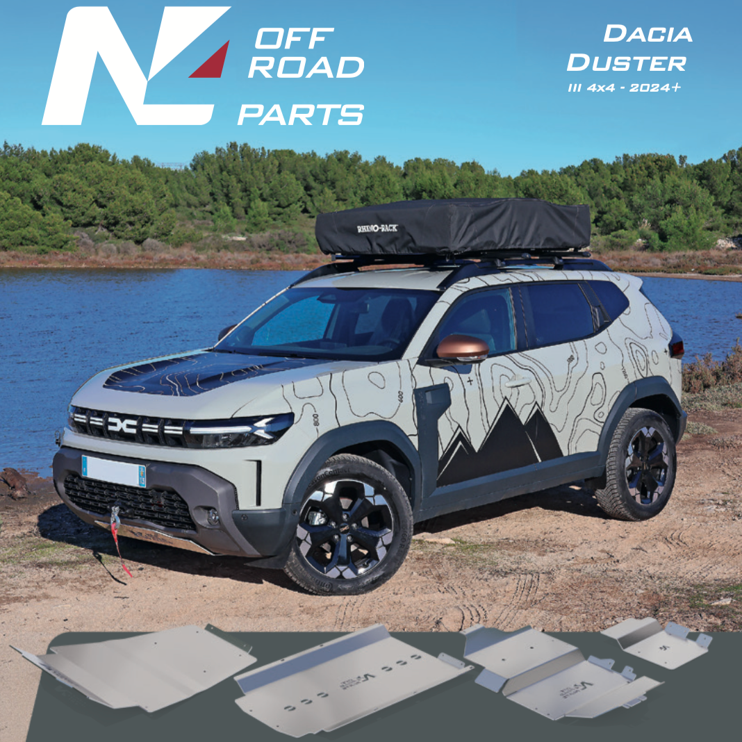 Pack Protection inférieure intégrale Dacia Duster 2024+ Aluminium 6mm sur Xperts4x4 Accessoires 4x4 Off-Road