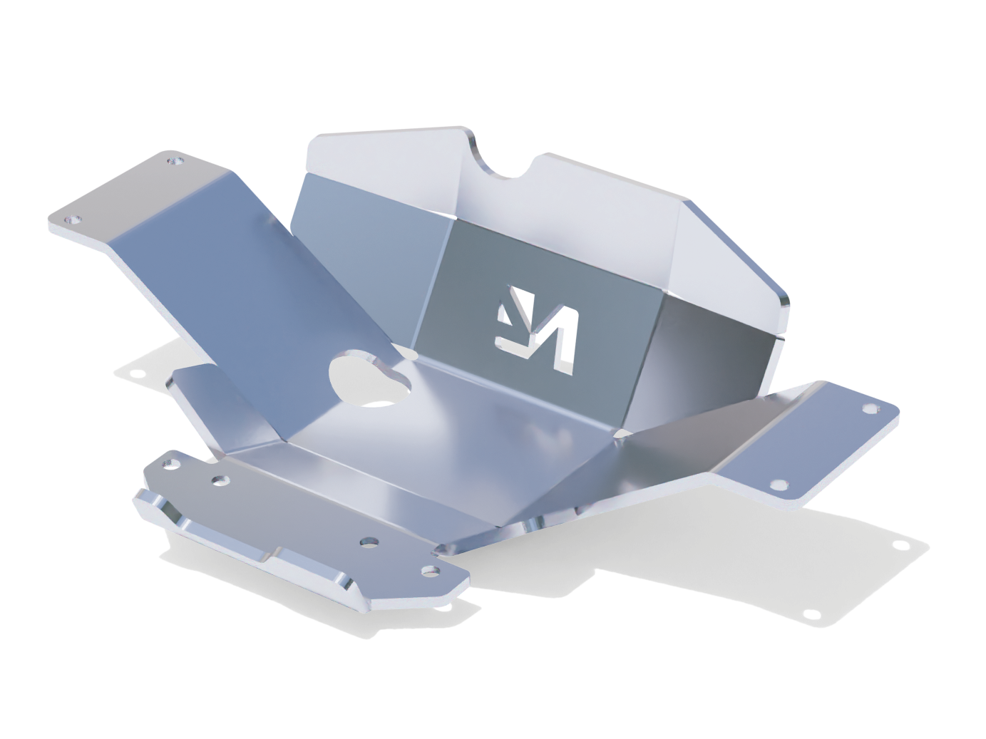 Ski protection nez pont arrière aluminium 8mm Hilux Revo N4-Offroad sur Xperts4x4 Accessoires 4x4 Off-Road