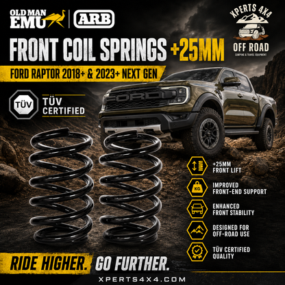 Ressorts Avants OME +25mm - Ford Raptor 2018-22 & 2023+ sur Xperts4x4 Accessoires 4x4 Off-Road