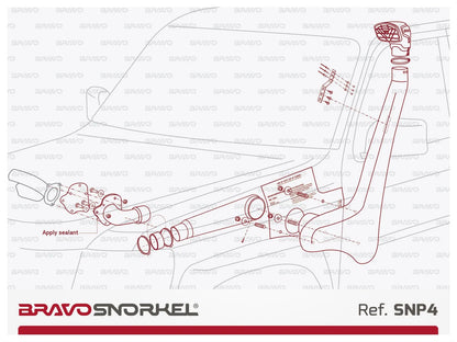Snorkel Bravo 4x4 - Nissan Patrol Y61 sur Xperts4x4 Accessoires 4x4 Off-Road